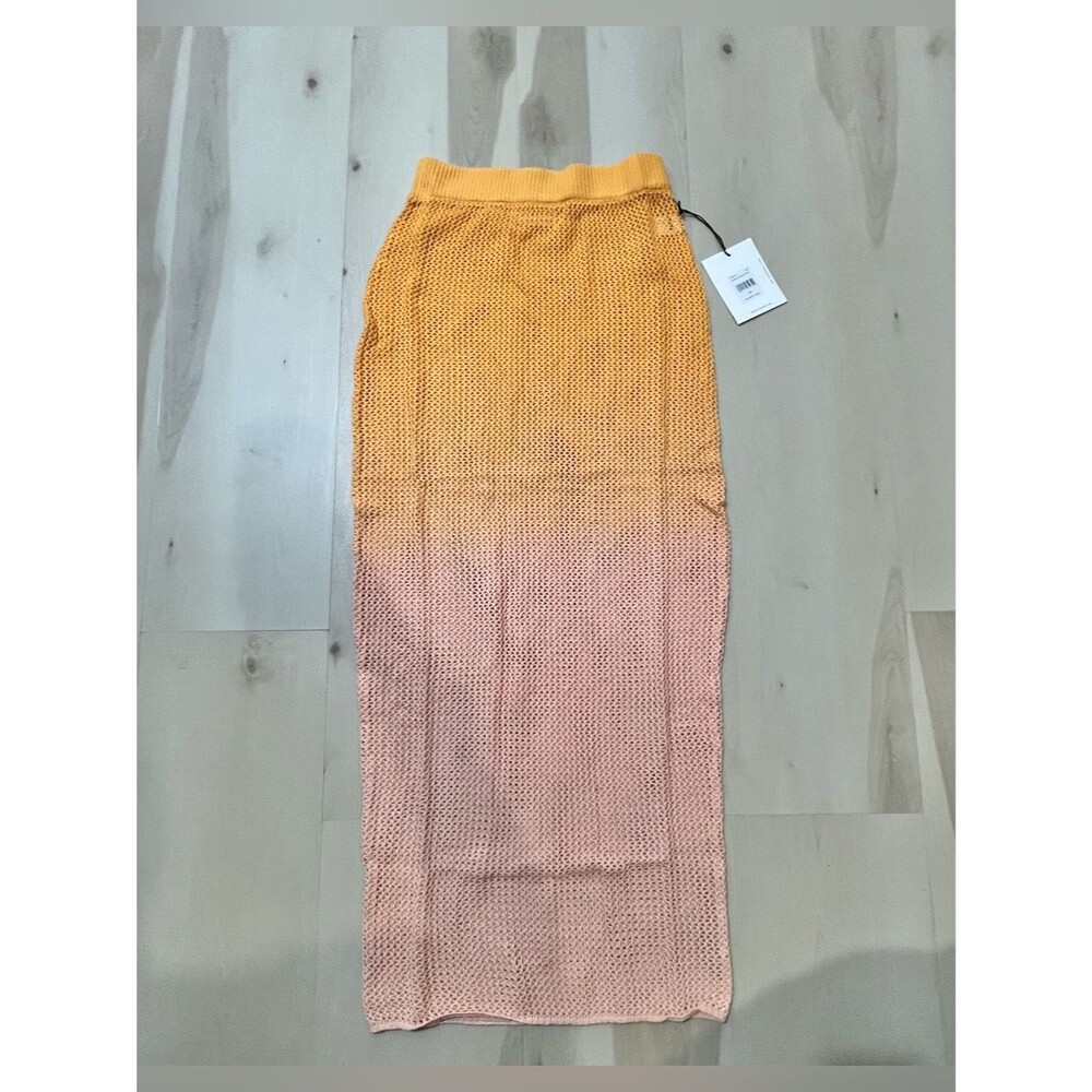 Spiritual Gangster New Women XS Ombré Color Gradient Carmen Crochet Maxi Skirt - Picture 2 of 8